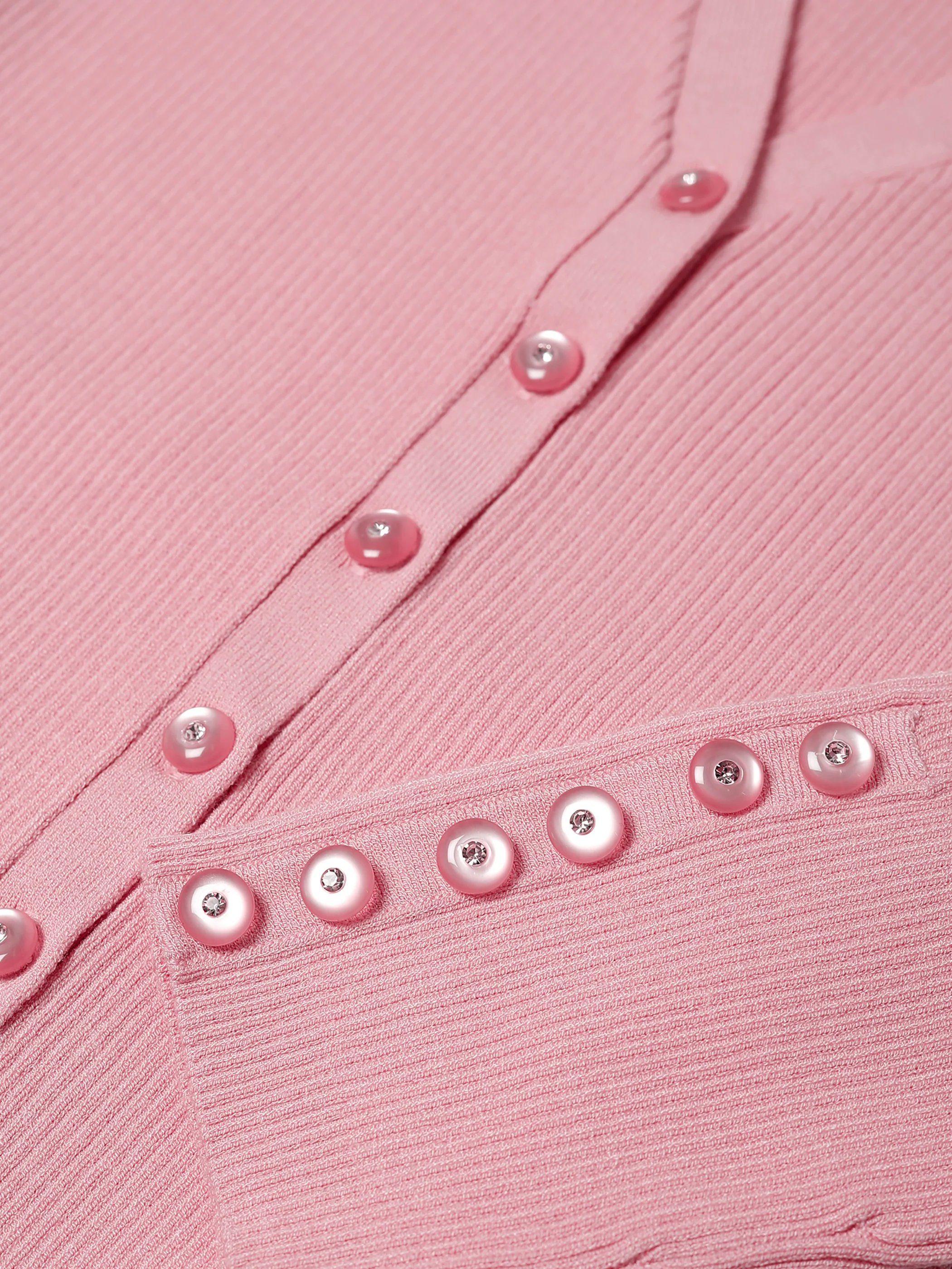 Stacie Rib-Knit Cardigan - Image 3